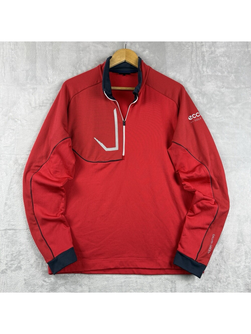 Galvin Green Men’s XL Red ECCO Golf Quarter Zip Performance Pullover Portugal
